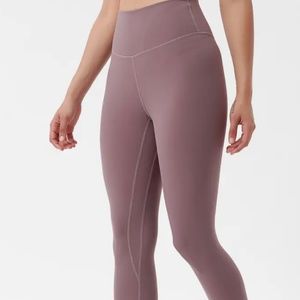 Rose colored yoga leggings